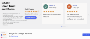 Plugin for Google Reviews – plugin reseñas google wordpress