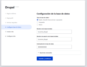 instalador-drupal-base-datos