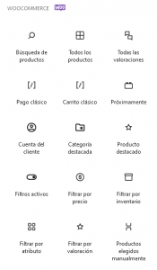 Bloque WooCommerce Gutenberg WordPress