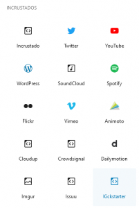 Bloque incrustados Gutenberg WordPress