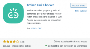 Broken Link Checker plugin