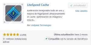 LiteSpeed Cache plugin