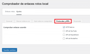 Protocolos y APIs Broken Link Checker