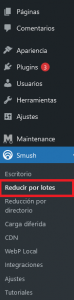 Reducir por lotes Smush plugin