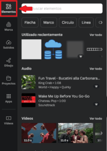 añadir elementos editor de video Canva