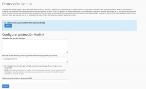 configuración Protección Hotlink