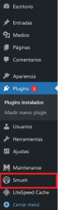 configuración Smush plugin