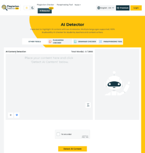 PlagiarismDetector.net detector de ChatGPT