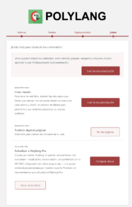 documentación plugin Polylang