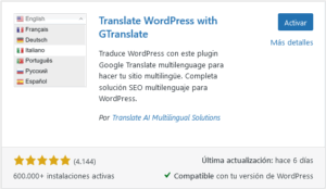 plugin GTranslate