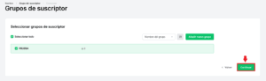 Grupos de suscriptor Mailerlite