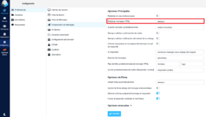 Preferencias Roundcube Webmail