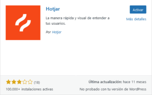 plugin Hotjar WordPress