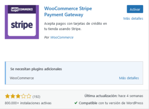 plugin WooCommerce Stripe Payment Gateway