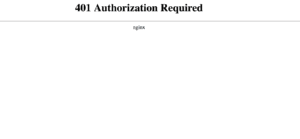 401 authorization required en Firefox