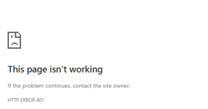 Error 401 en Chrome