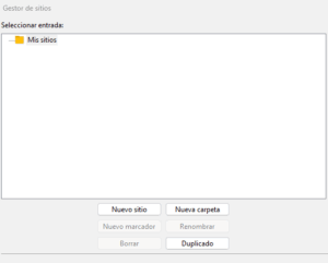 gestor de sitios