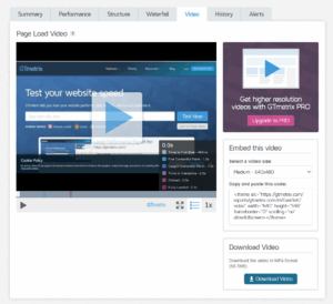 Video GTmetrix