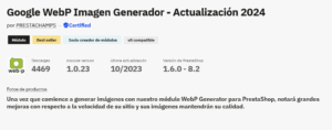 módulo Google WebP Imagen Generador