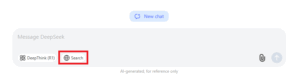 Search en DeepSeek
