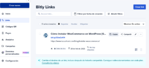 URL corta con Bitly