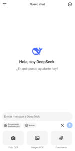 subir archivos a DeepSeek desde el movil